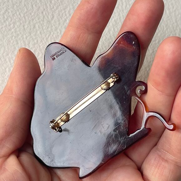 Marc Jacob’s Vintage Butterfly Brooch Pin Handmade in France Acrylic 90s Y2K - Picture 2 of 5